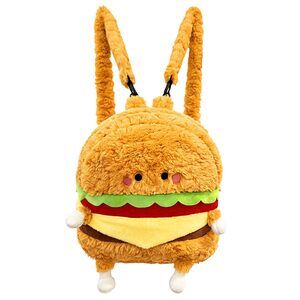 7829 Funny Hamburger Plush Backpack Bags Teen Girls - Cute Kawaii Fun Furry